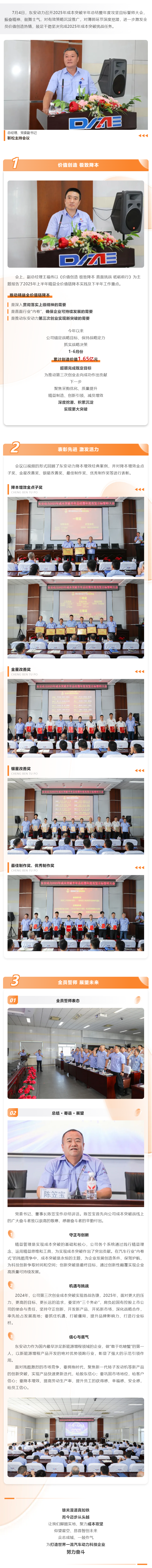 加壓奮進(jìn)，加碼發(fā)力！東安動(dòng)力成本突破全年挑戰(zhàn)4個(gè)億！